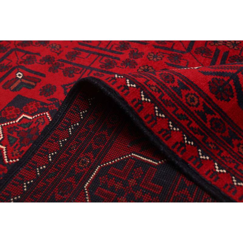 ECARPETGALLERY Hand-knotted Finest Khal Mohammadi Red Wool Rug - 4'10 x 6'8