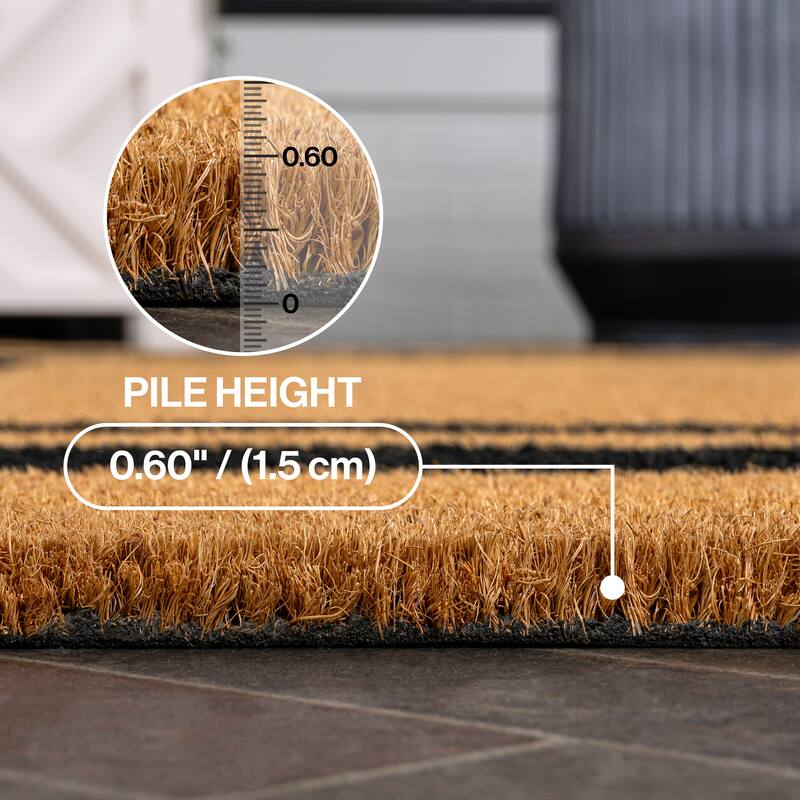 Blaire Modern Classic Double Border Indoor/Outdoor Area Rug