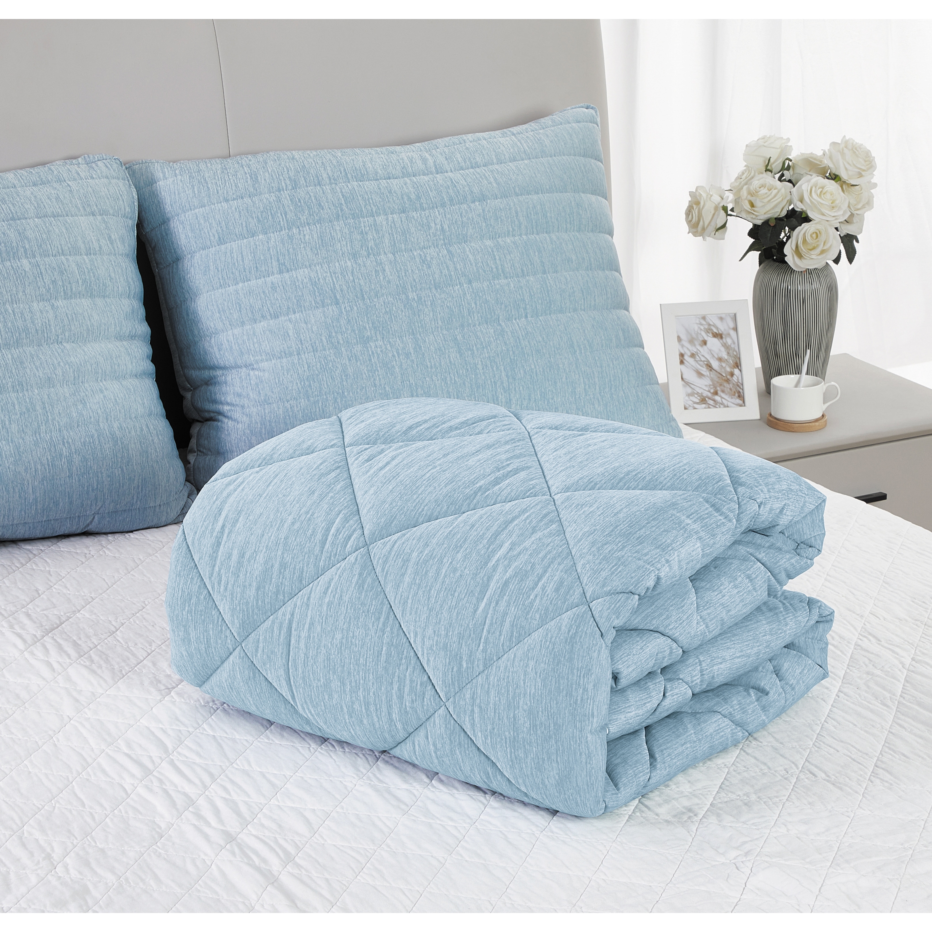 Below Zero Cooling Mattress Pad Blue