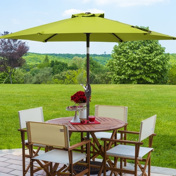 7 1 2 ft patio table umbrellas Blissun 7.5 Umbrella, Yard Umbrella, Outdoor Market Umbrella with Push Button Tilt Crank (Black&White) : Patio, Lawn & Garden Here comes a patio umbrella Sonkuki 7.5 ft. Patio Market