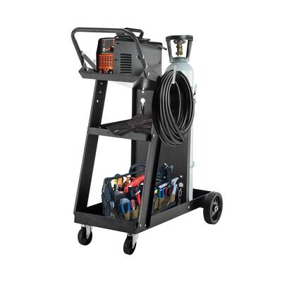 3-Tier Welder Cart Heavy Duty with 400Lbs Static Weight Capacity