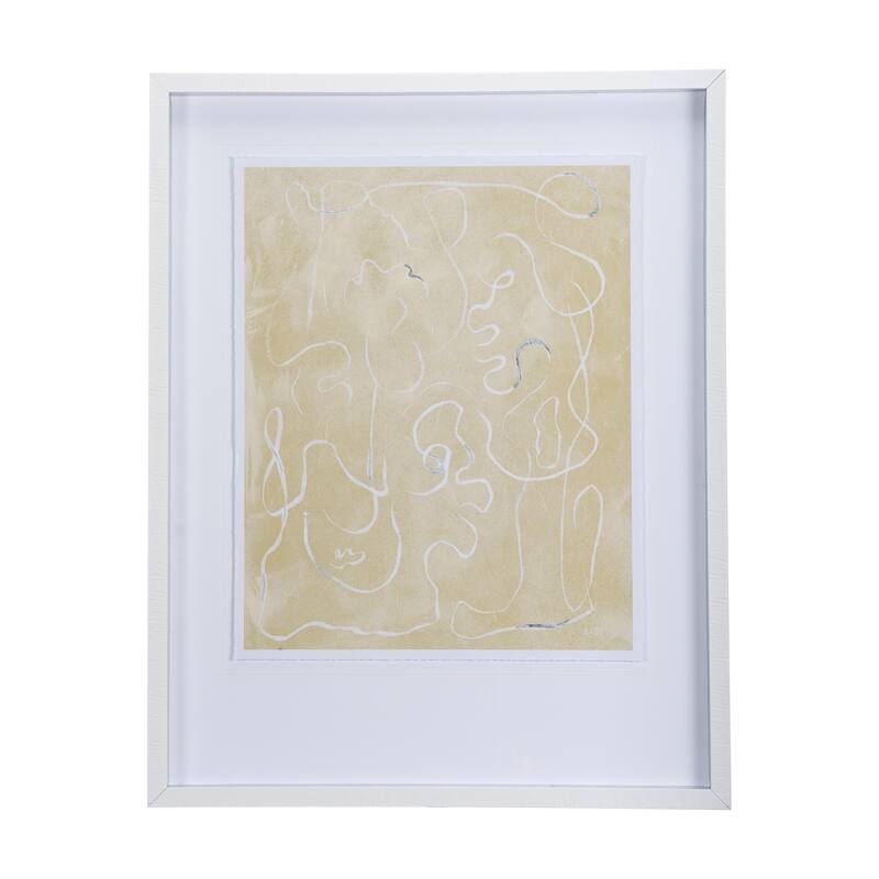 Thread Yellow I Framed Art Print
