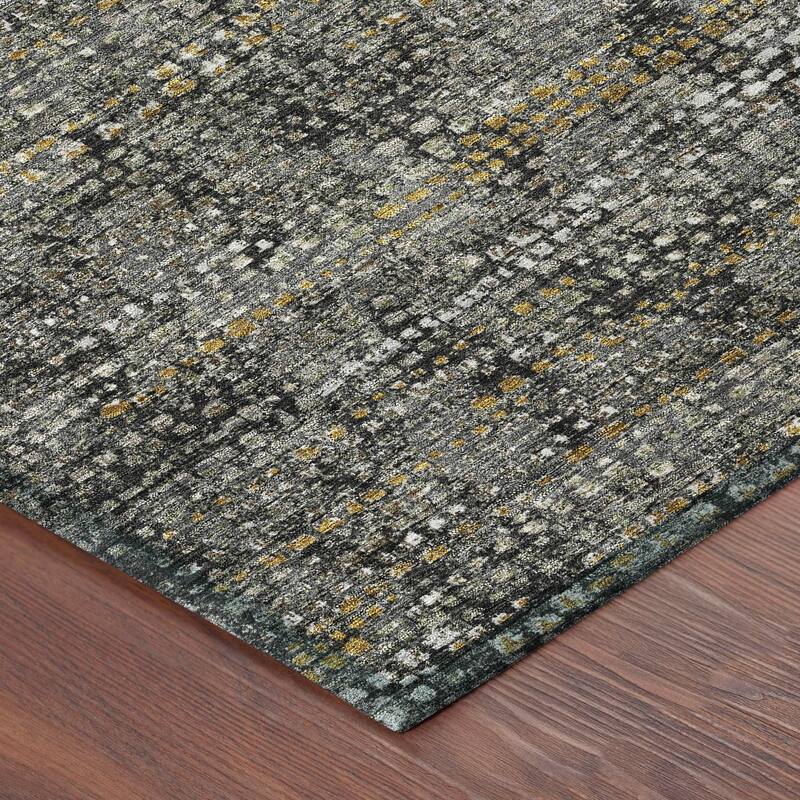 Machine Washable Indoor/ Outdoor Casual Kersey Chantille Rug