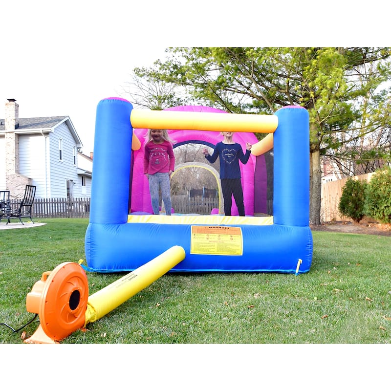 Bounceland Rainbow Unicorn Bounce House with blower