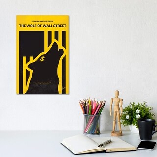 iCanvas Wolf Wall Street Minimal Movie Poster