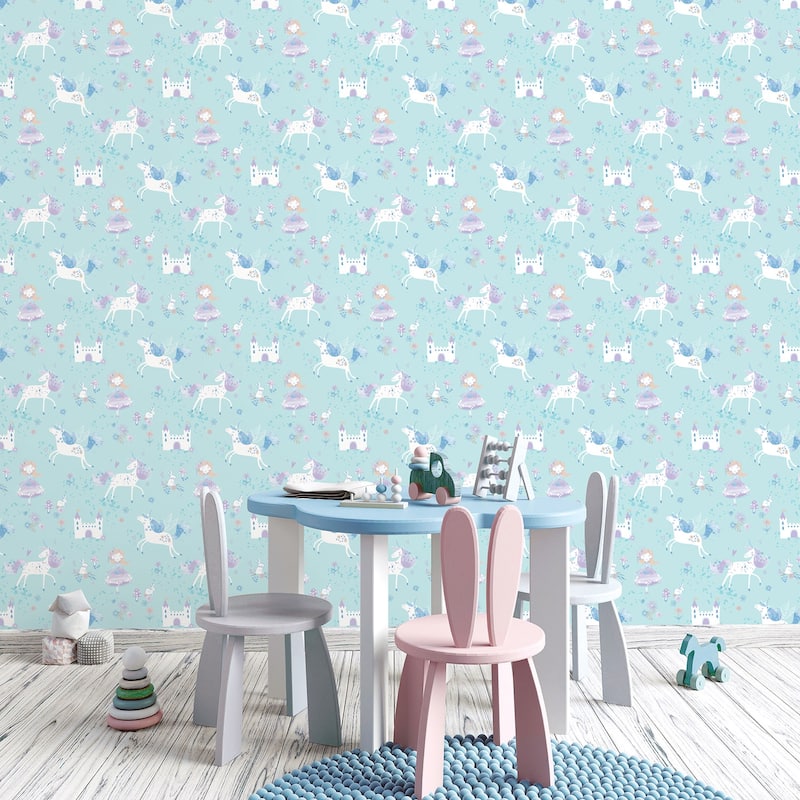 Galerie Wallcoverings Just 4 Kids 2 Unicorn Fairytale Non-woven Matte Wallpaper Roll