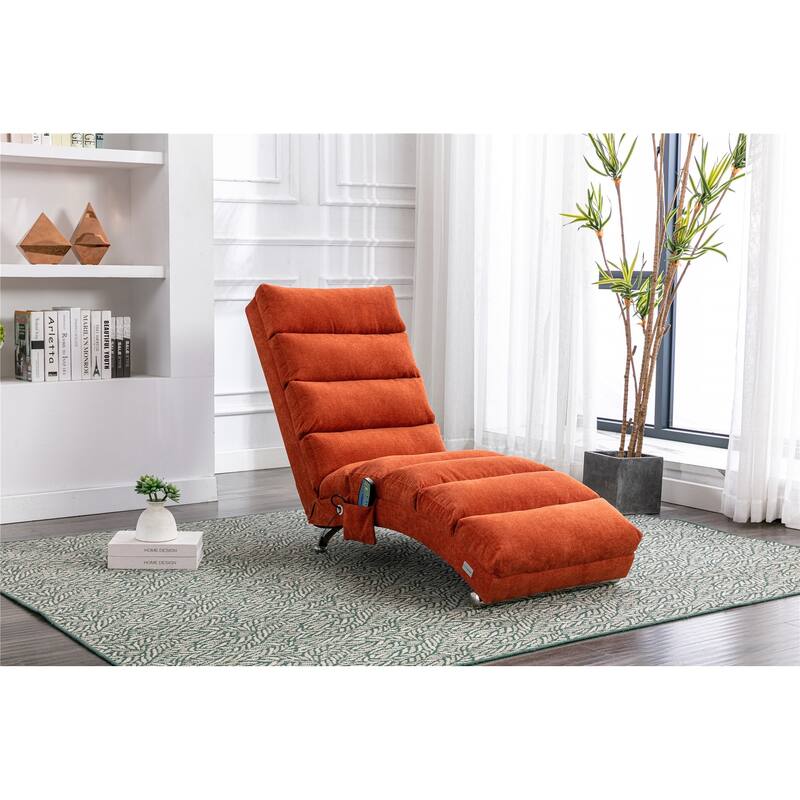Linen Long Chaise Lounge Massage Recliner