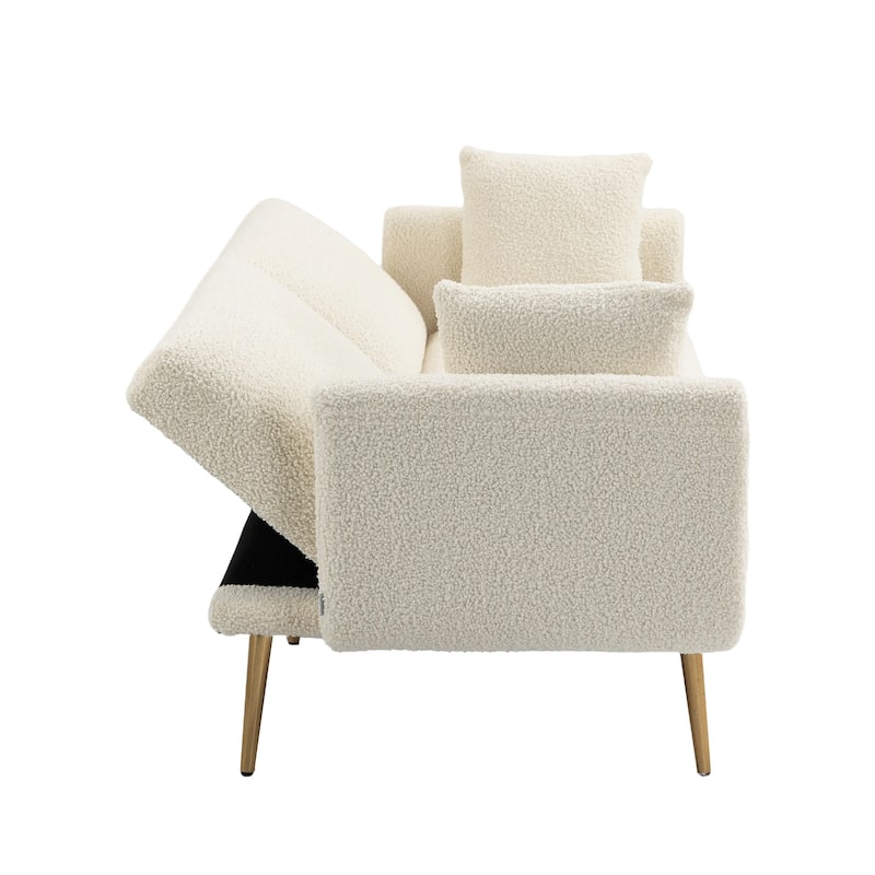 Velvet Sofa , Accent sofa .loveseat sofa with metal feet