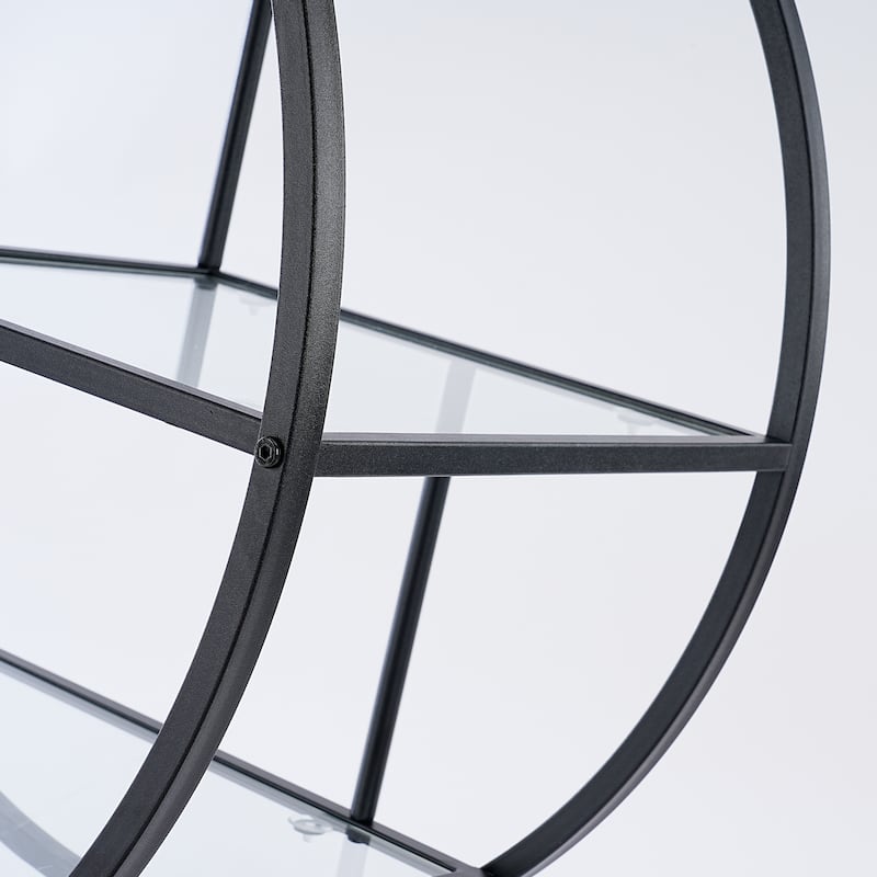 Mobile Bar Cart Drink Cabinet - Sleek and Stylish Home & Food Accessories Display