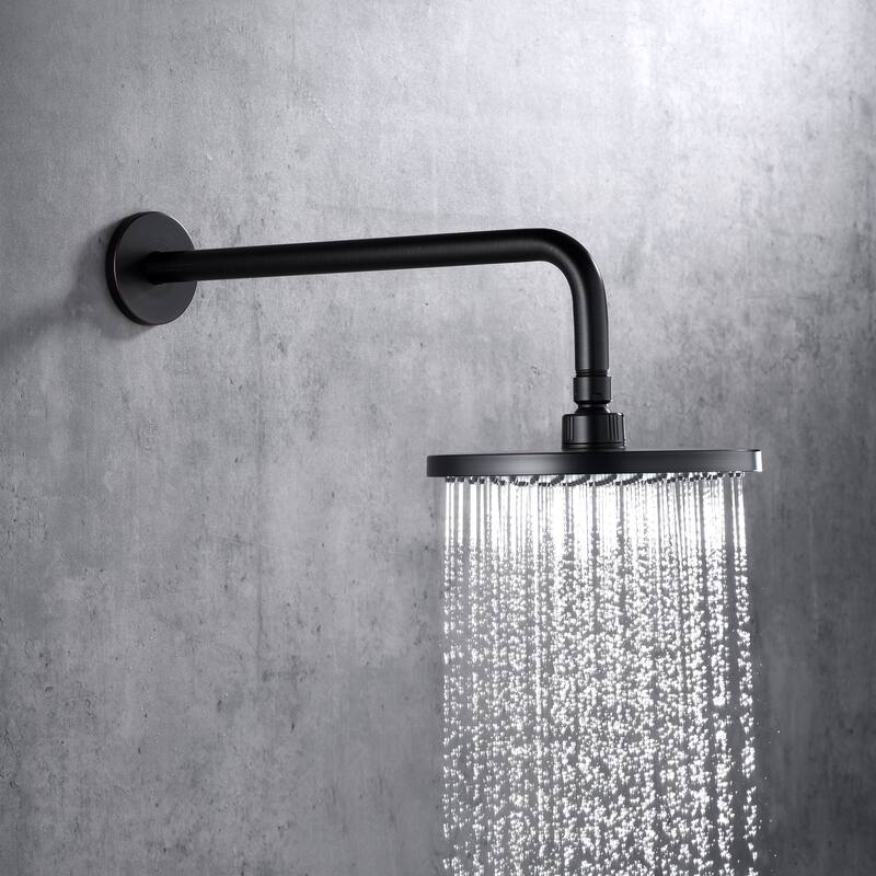 Luxier RA02 15 in. Shower Arm and Flange - Oil Rubbed Bronze