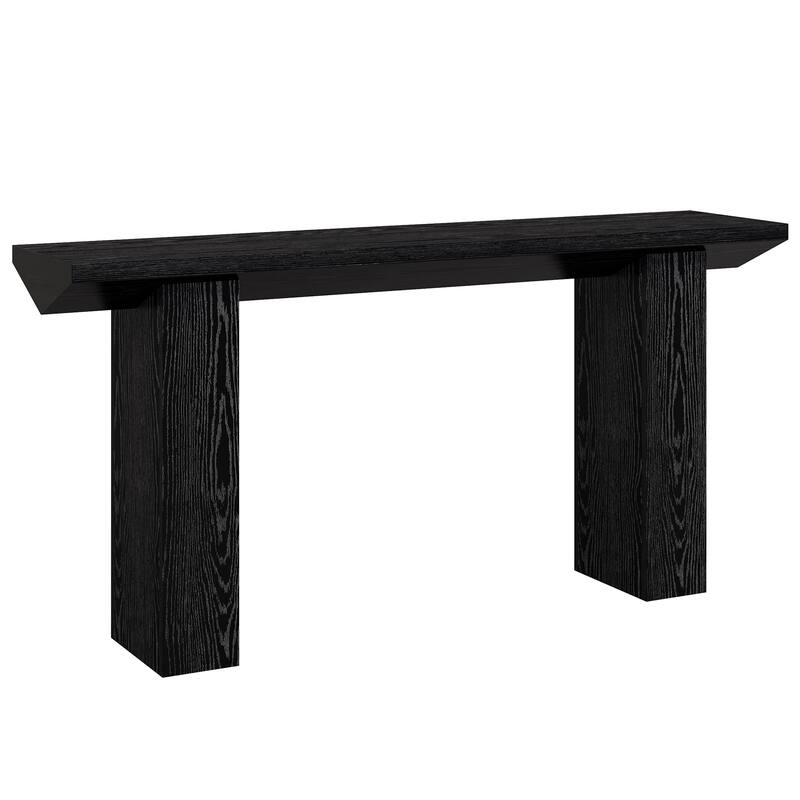 63" Industrial Farmhouse Extra Long Console Table - Narrow Behind Couch Sofa Table for Entryway & Hallway