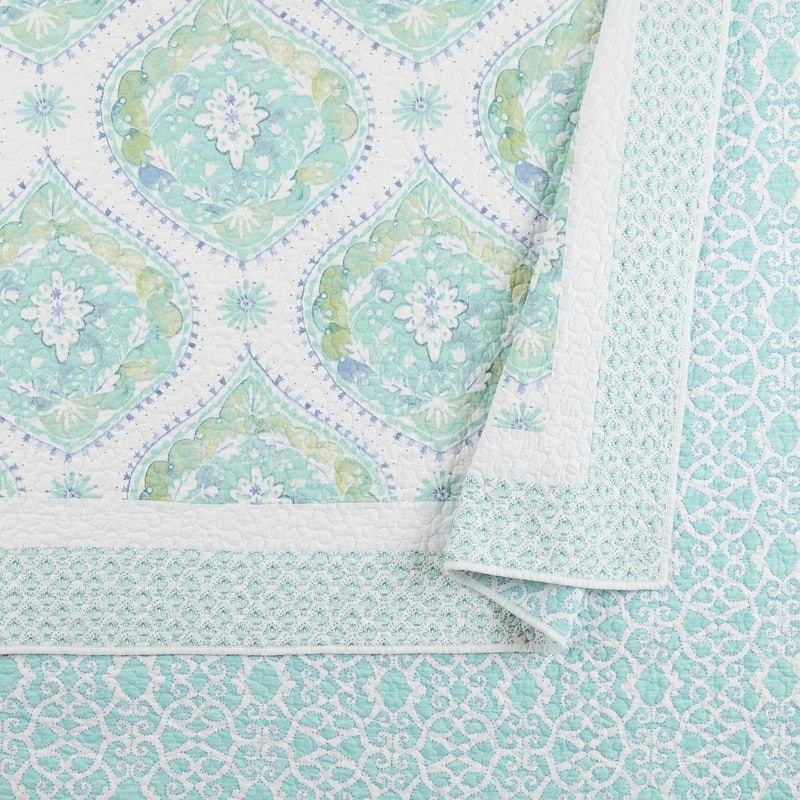 Dena Home Bohemian Breeze Full/Queen Quilt Set, 3 Pieces