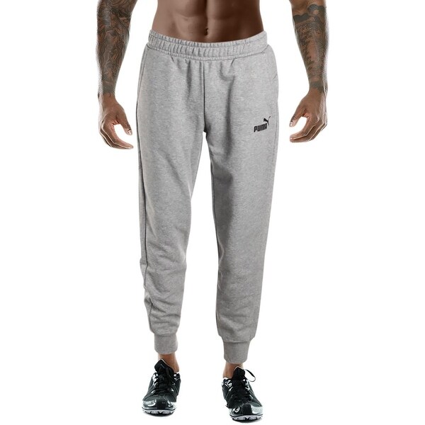 puma men's essentials fleece pants