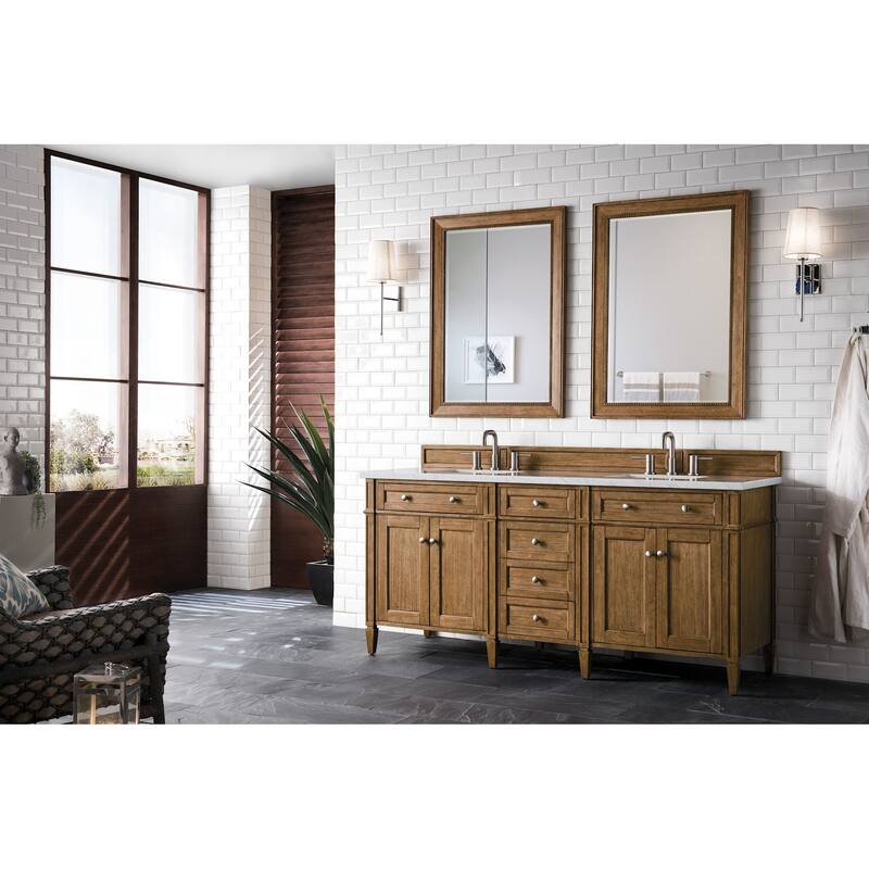 James Martin Vanities 650-V72-FEJP Brittany 72" Free Standing Double