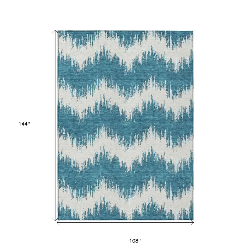 HomeRoots Chevron Transitional Rectangle Outdoor Rug