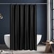 preview thumbnail 43 of 130, Fabric Water Repellent Shower Curtain Liner 72"W x 72"L - Black