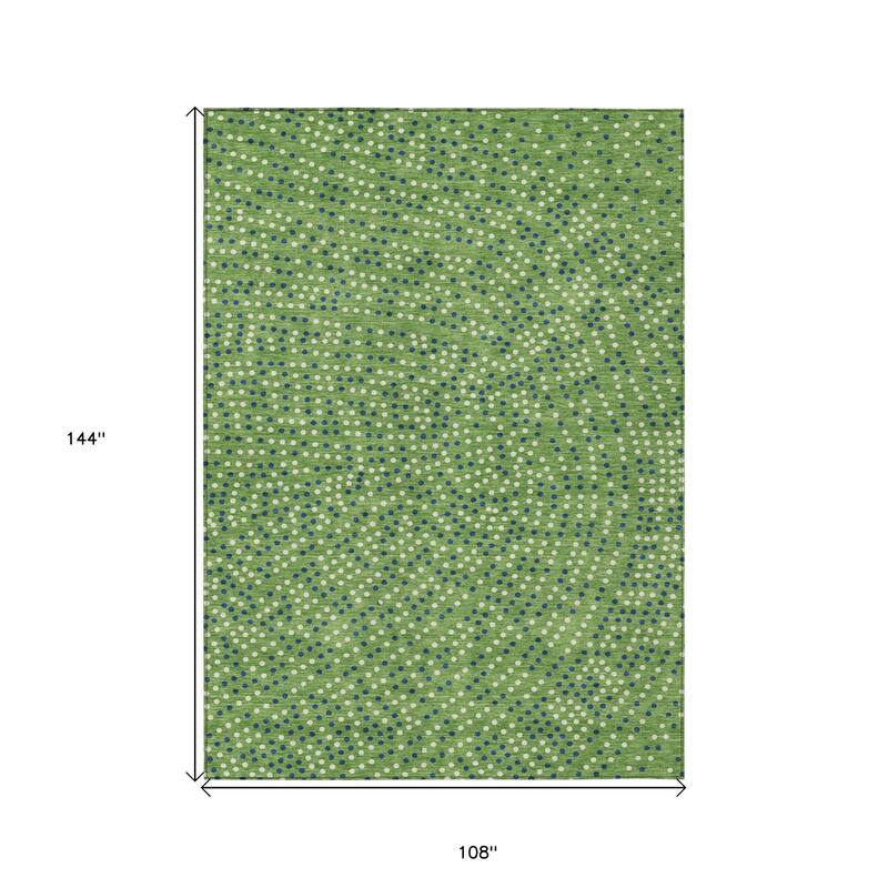 HomeRoots Polka Dot Transitional Rectangle Outdoor Rug