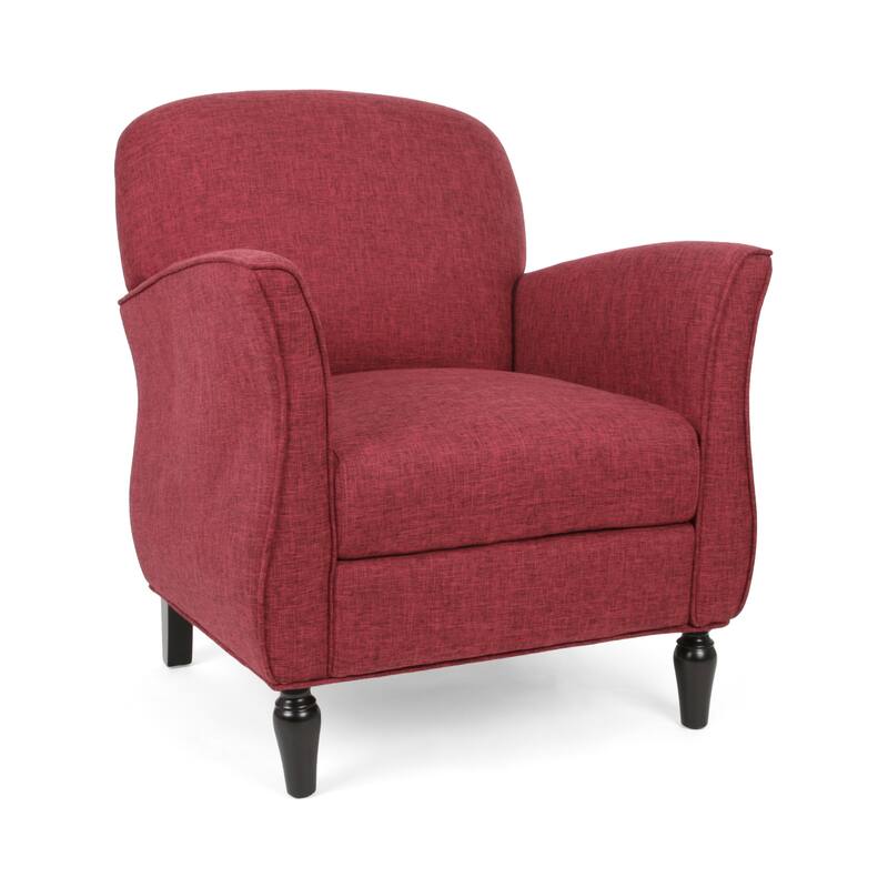 Red Fabric Armchair 28x30x34 inches
