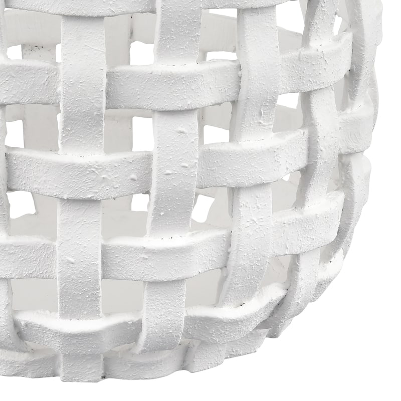 Elk Home Haney White Composite 9.75 Inch Wide Candleholder