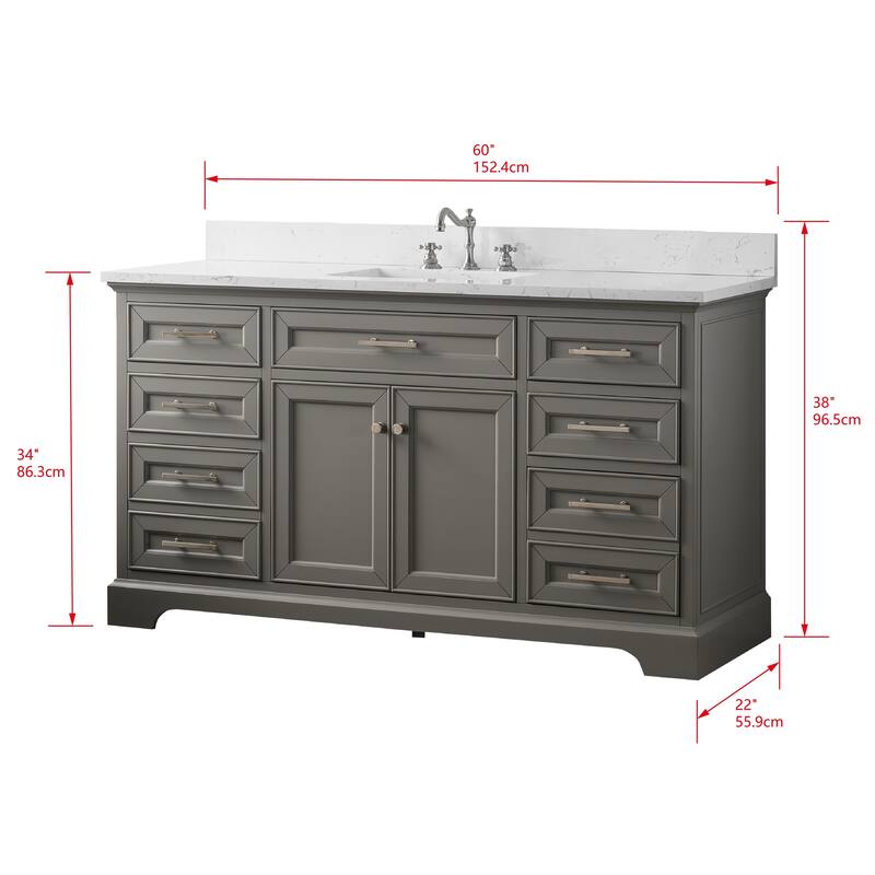 Sudio Design Thompson 60 Single Bathroom Vanity