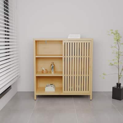 Large-Capacity Single-Door Storage Shelves In Living Rooms, Bathrooms And Other Life Scenes