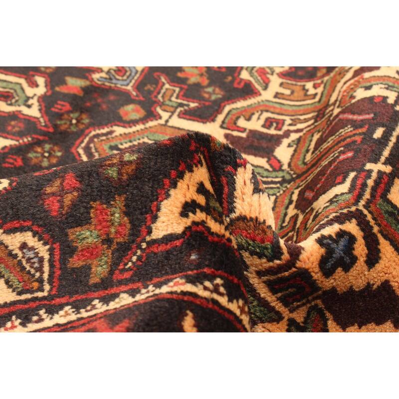 ECARPETGALLERY Hand-knotted Teimani Dark Brown Wool Rug - 2'10 x 4'1