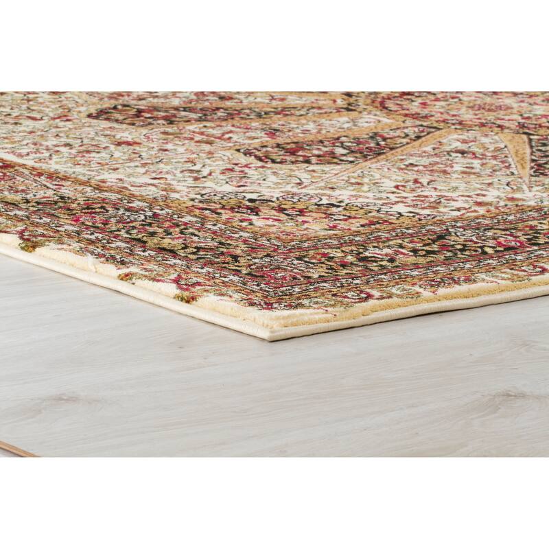 Persian Collection Black Traditional Area Rug