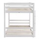 preview thumbnail 7 of 9, Wooden Bunk Bed with Straight Ladder,White