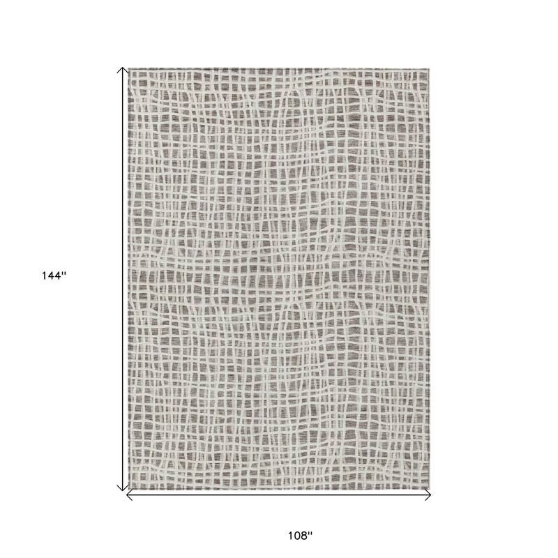 HomeRoots Striped Transitional Rectangle Outdoor Rug