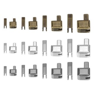 Zipper Repair Kits, Retainers Box & Insertion Pins (12Set: 4Size 3Color ...