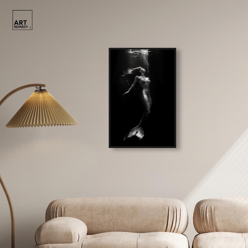 Mermaid Deep Canvas by Art Remedy