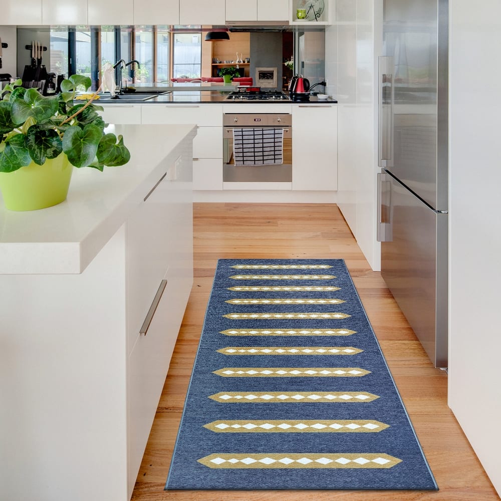 My Magic Carpet Flock Camel Washable Rug