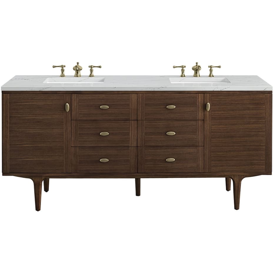 James Martin Vanities 670-V72-3ENC Amberly 72" Free Standing or Wall