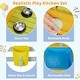preview thumbnail 5 of 10, GIMMYFIVE Wooden Play Kitchen,Indoor Outdoor Pretend Mud Kitchen Set for Toddler with Removable Sink & Faucet