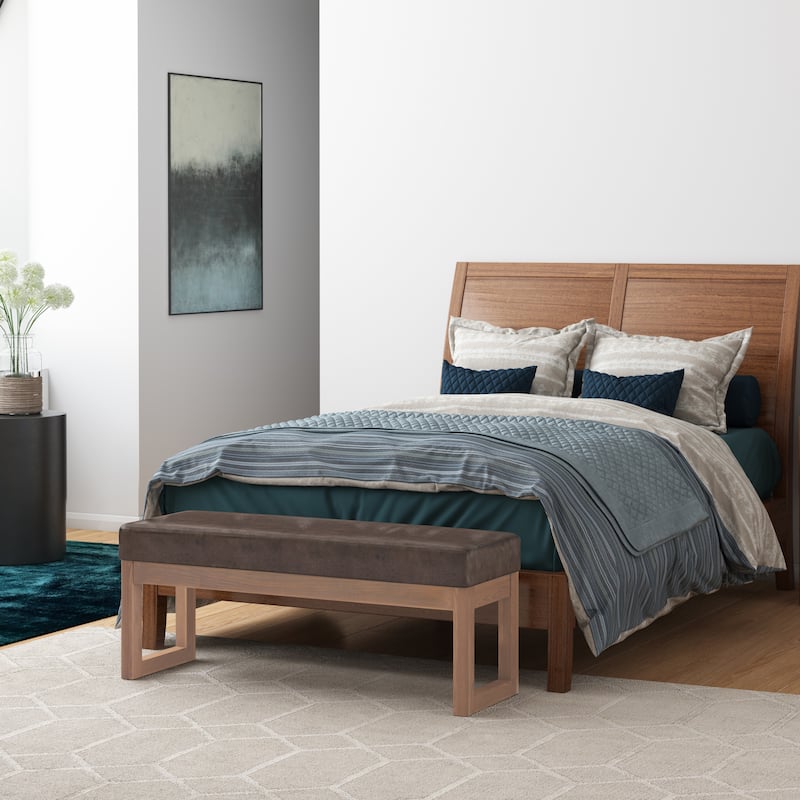 WYNDENHALL Madison 44 inch Wide Contemporary Rectangle Ottoman Bench