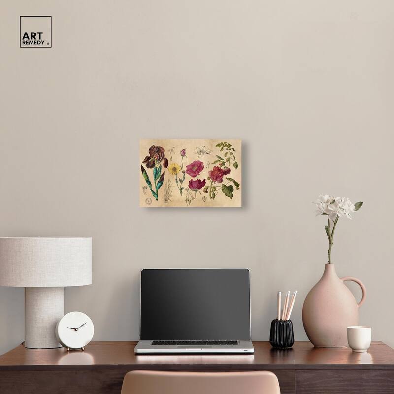 Blossoming Florals Canvas by Art Remedy, Gallery Wrapped