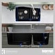 preview thumbnail 22 of 50, Karran Undermount Quartz 60/40 Double Bowl Kitchen Sink