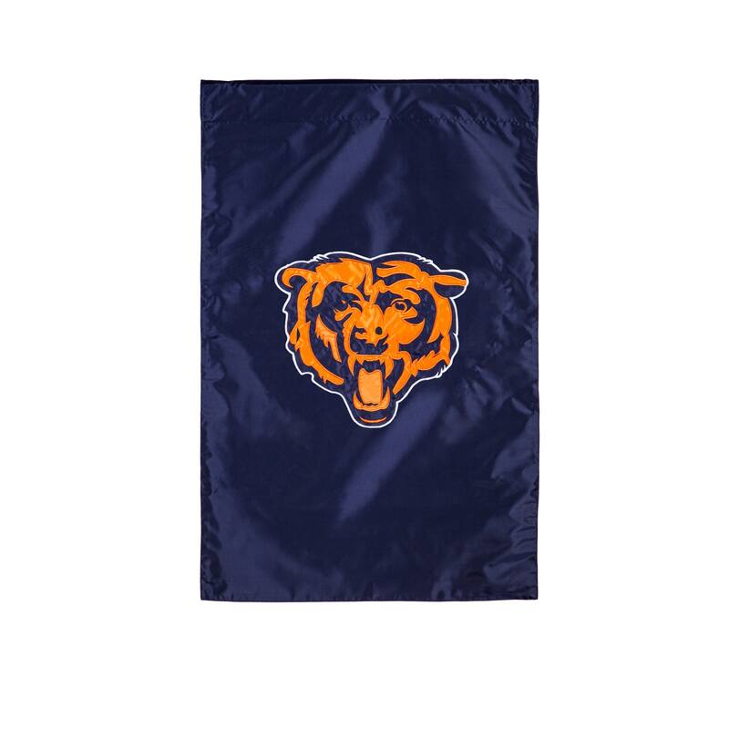 Applique Flag, House Size, Chicago Bears