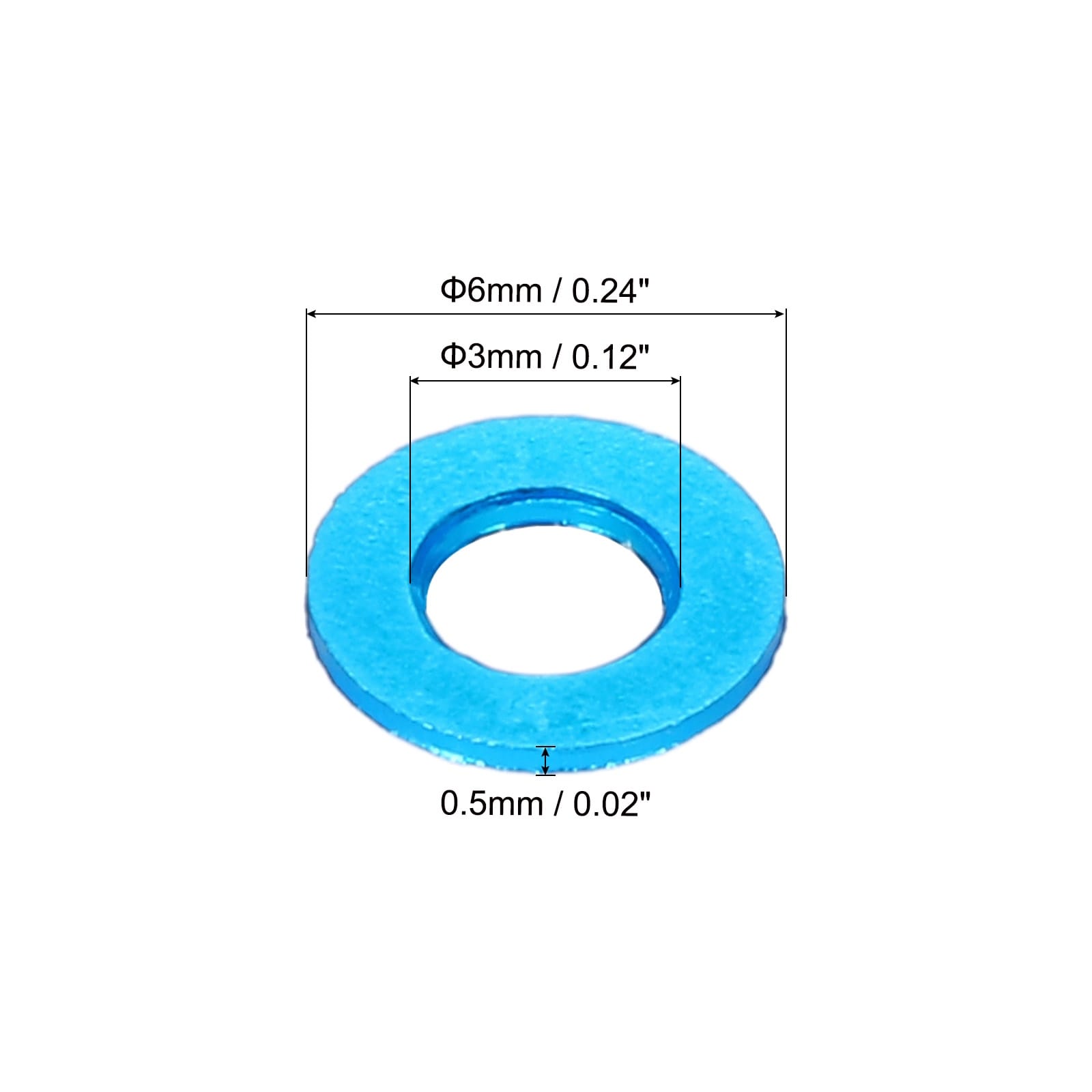 Flat Washer Gasket Anodized Countersunk Washer,Washers for Screw RC/FPV/PC/Drone/Mechanical Accessories Model Parts