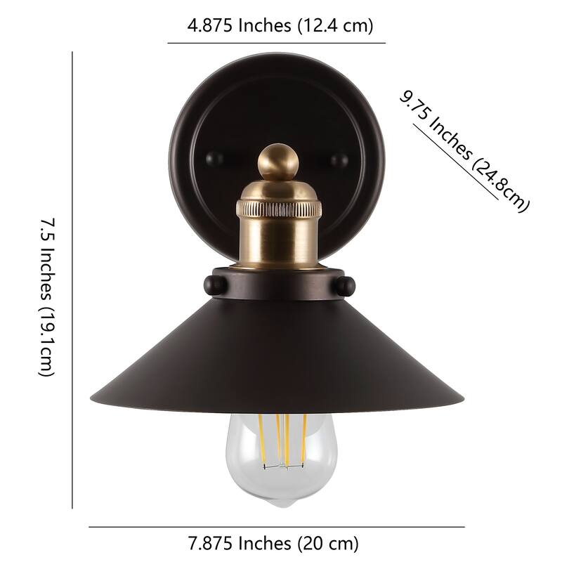 Florence Metal Shade Sconce, by JONATHAN Y