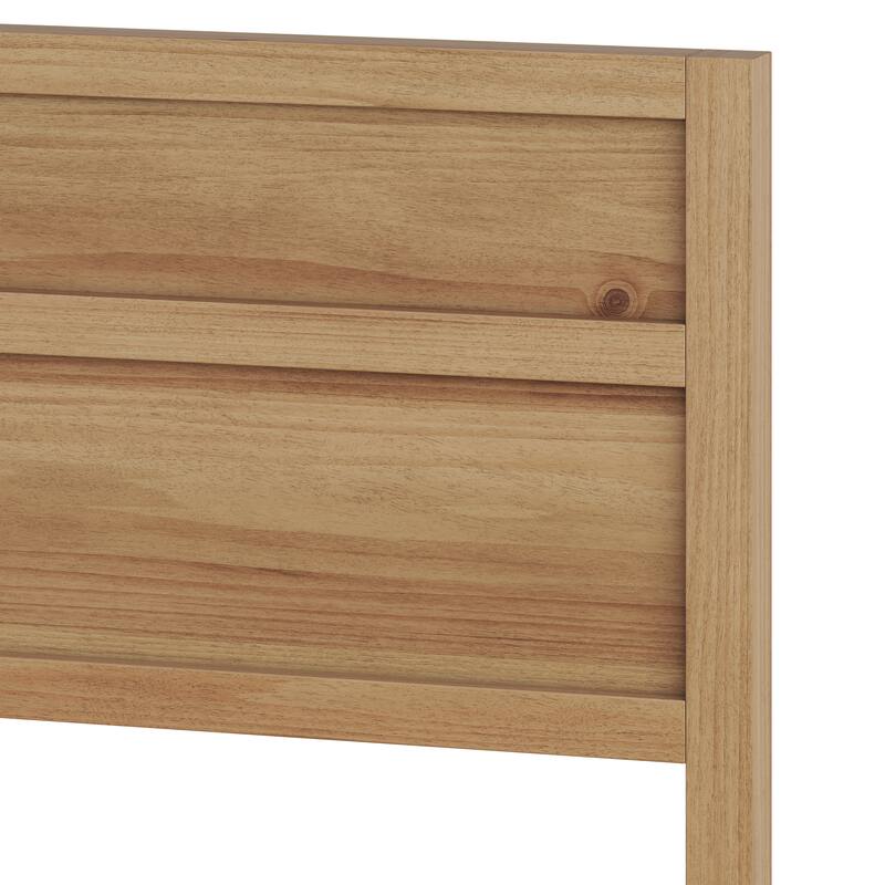 GDFStudio - Maddox Modern Wood Panel Bed with Slat System