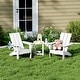 preview thumbnail 50 of 58, Shoreside Kids Outdoor Poly Adirondack Chair with Side Table 3-Piece Set