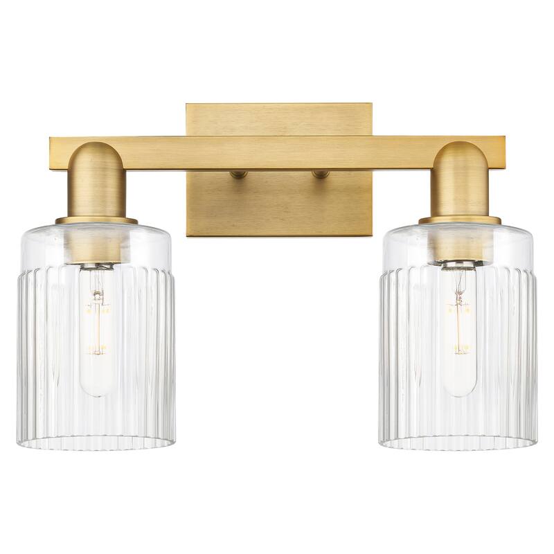 Innovations Lighting Endless Possibilities Arcadia - Hadley - 2 Light 16" Bath Vanity Light - Clear/Brushed Brass