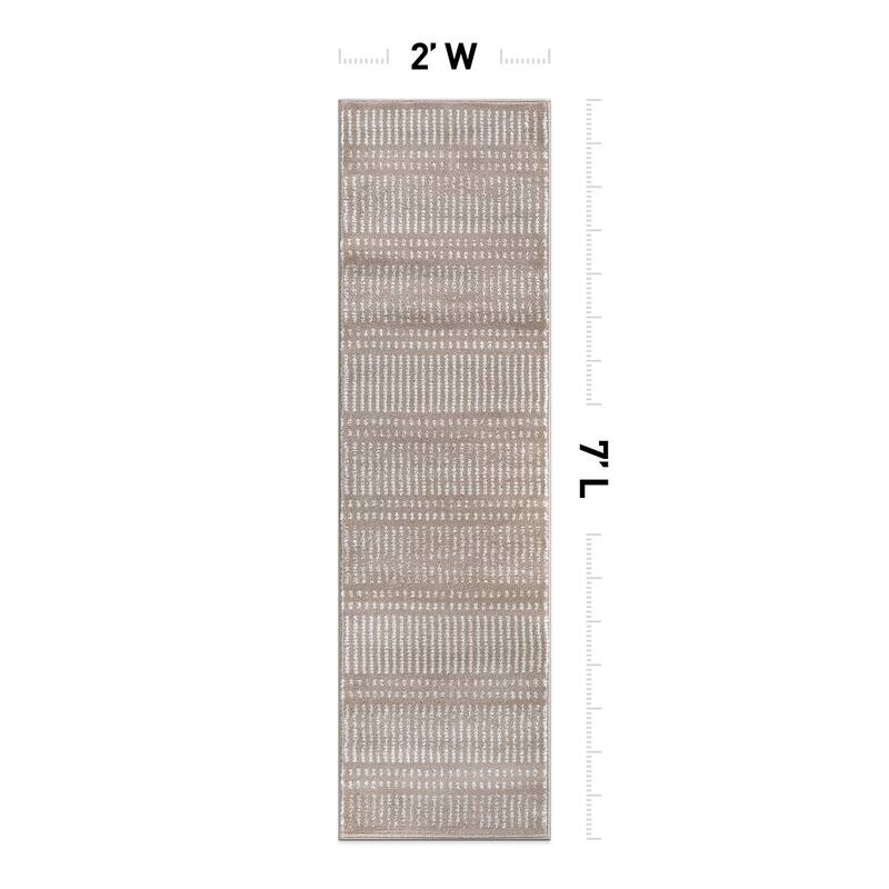 Contemporary Minimalistic Stripe LInes Area Rug
