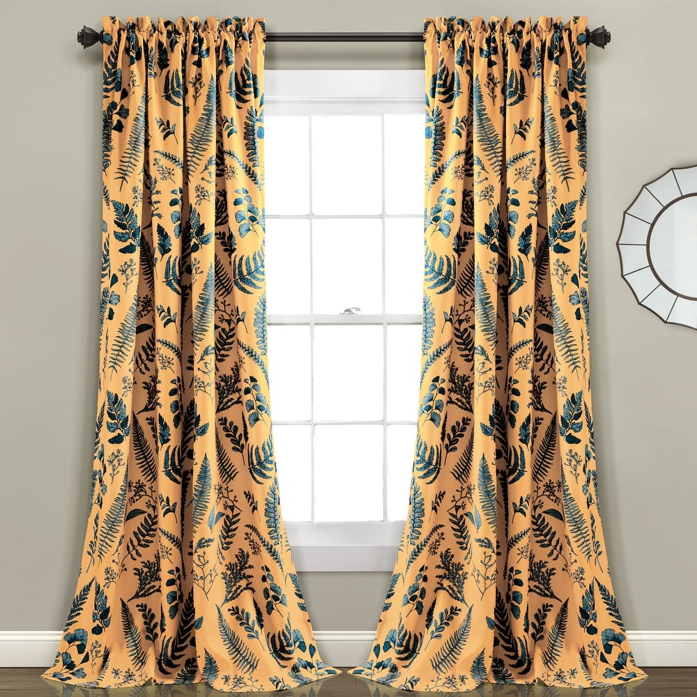 Porch & Den Mayview Room Darkening Window Curtain Panel Pair
