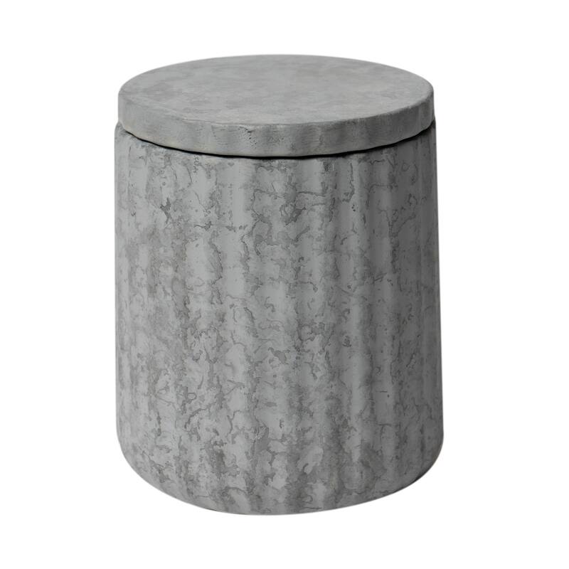 ALFI brand 5 Piece Solid Concrete Gray Matte Bathroom Accessory Set - Grey