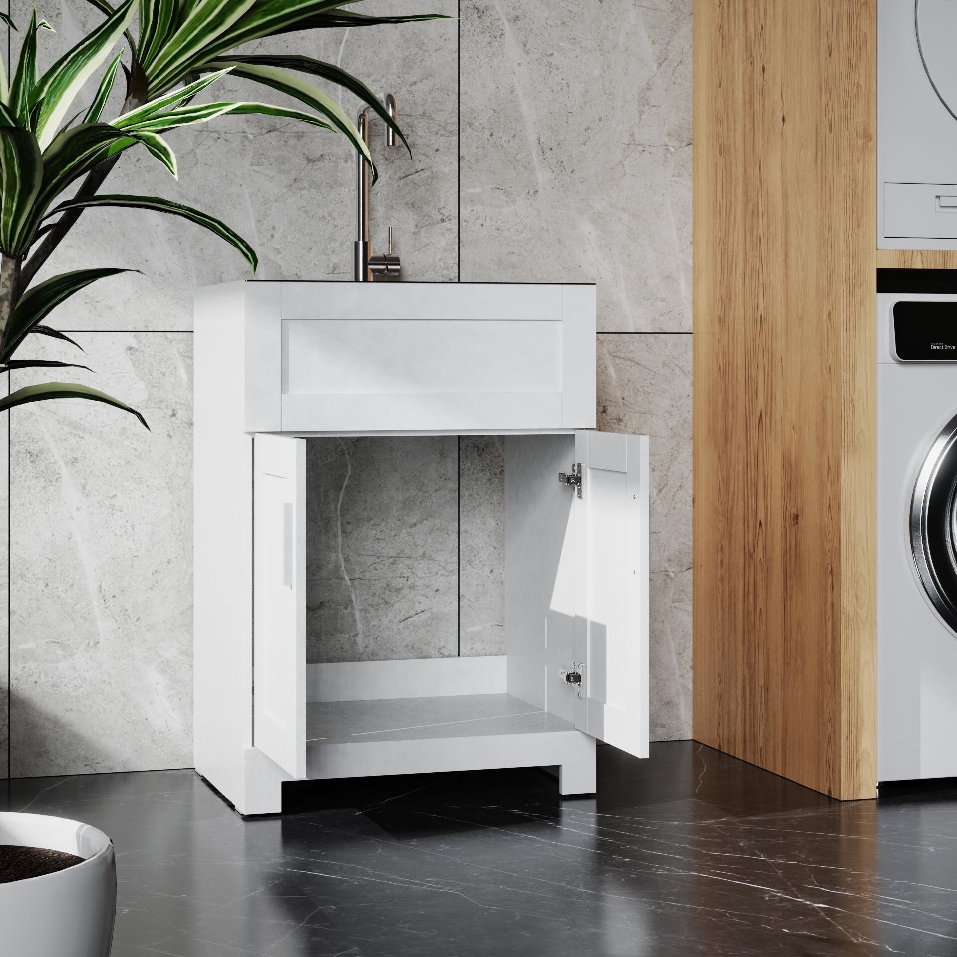 24 laundry sink cabinet discount