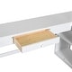 preview thumbnail 13 of 15, White Twin Size Solid Wood Loft Bed with Desk, Blackboard & Drawers