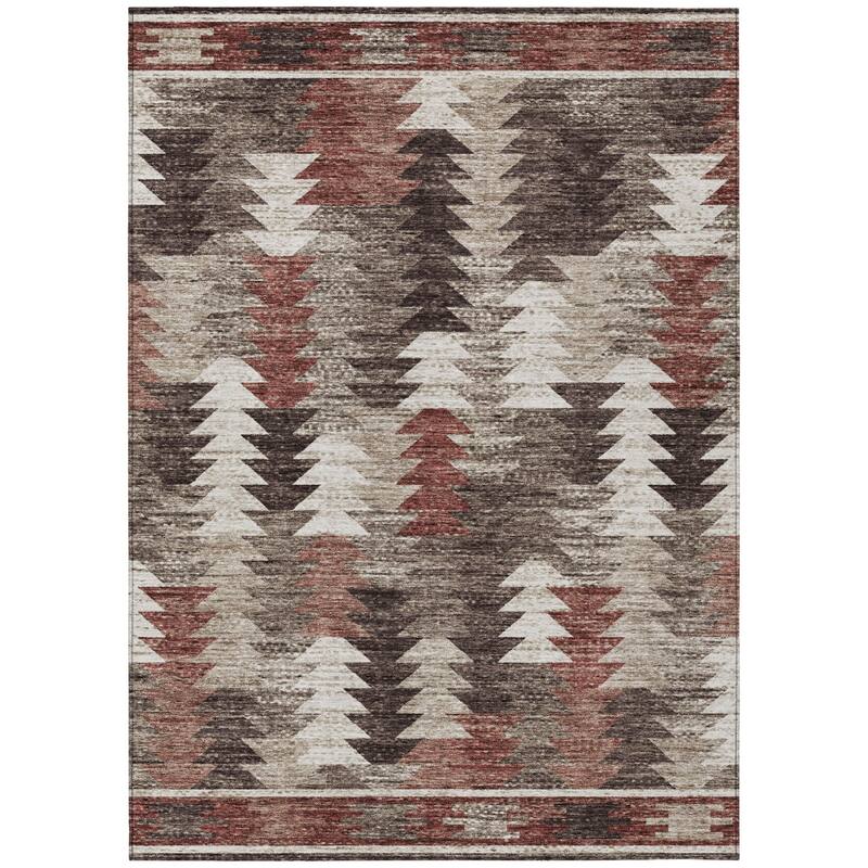 HomeRoots Southwestern Transitional Rectangle Outdoor Rug