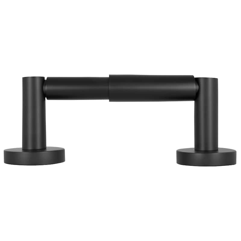 Design House Graz Park Matte Black Two-Post Toilet Paper Holder